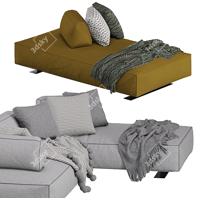 Happy Air Sofa: Comfortable and Stylish IQ Furniture 3D model image 3