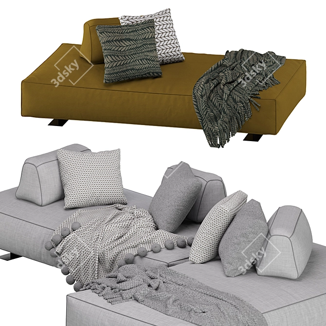 Happy Air Sofa: Comfortable and Stylish IQ Furniture 3D model image 5