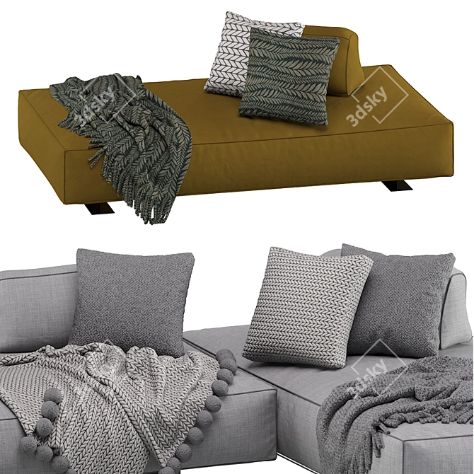 Happy Air Sofa: Comfortable and Stylish IQ Furniture 3D model image 6