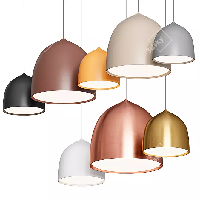 Elegant Suspension Pendant: Fritz Hansen 3D model image 1