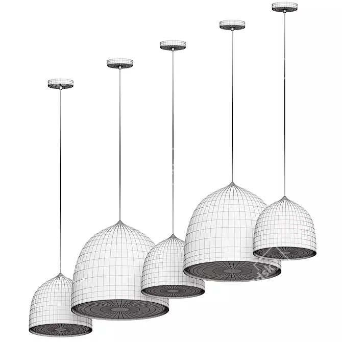 Elegant Suspension Pendant: Fritz Hansen 3D model image 6