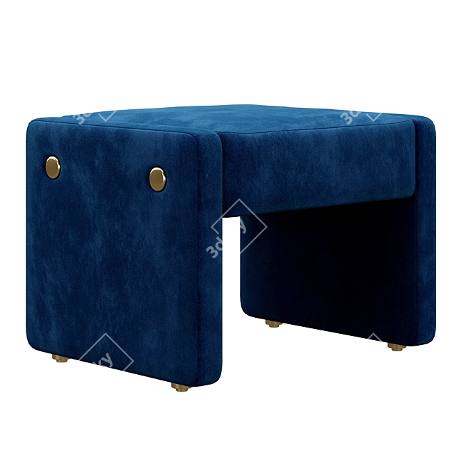 Luxury Elke Stool: Premium Comfort 3D model image 2