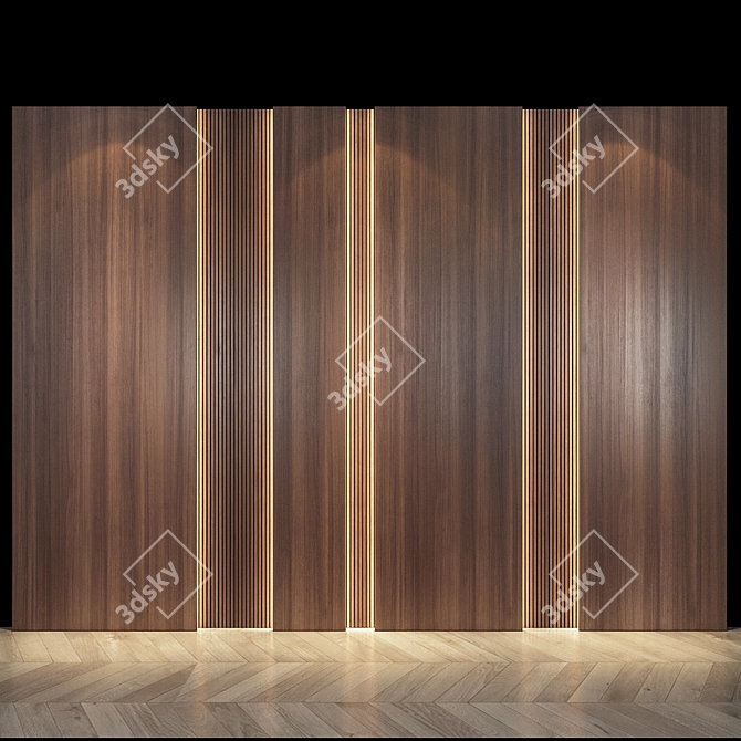 49 Wall Panel: Stylish and Functional 3D model image 1