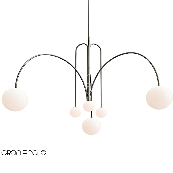 Elegant Finale Pendant Light 3D model image 1