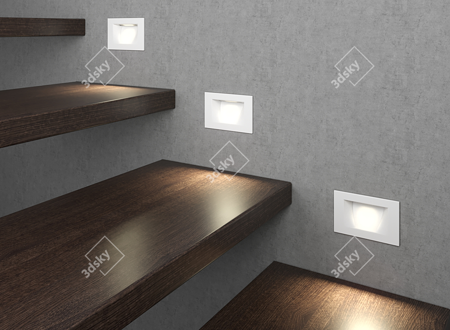 Sleek LED Staircase Luminaire - Integrator IT-731 3D model image 4