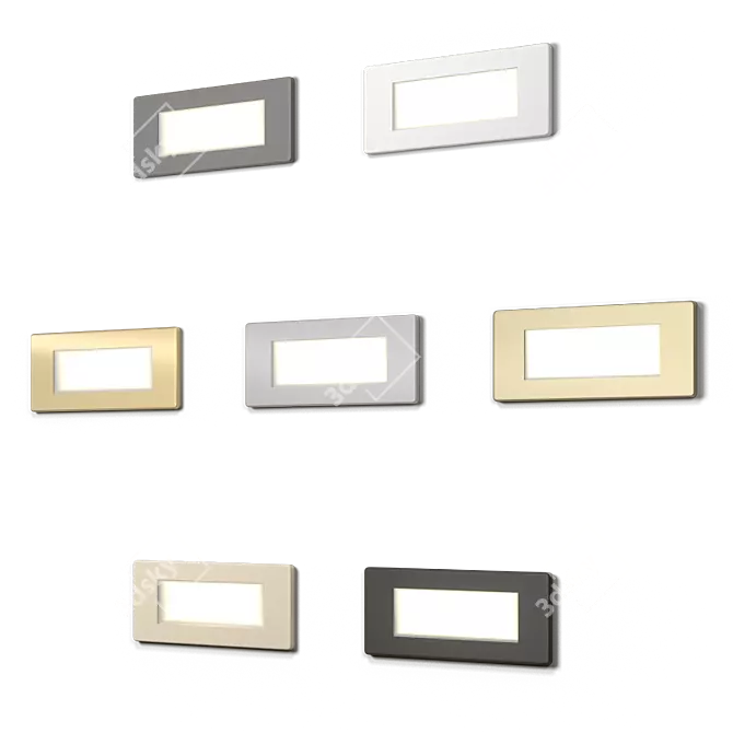 Elegant LED Stair Luminaire 3D model image 2