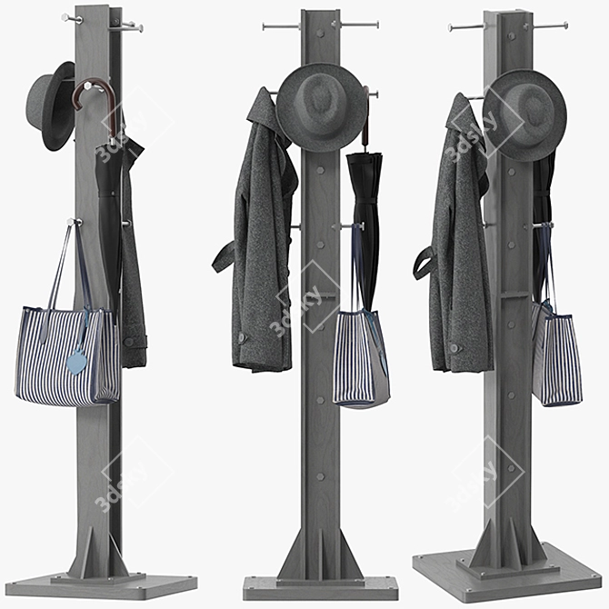 Stylish Byxbee Coat Stand 3D model image 1