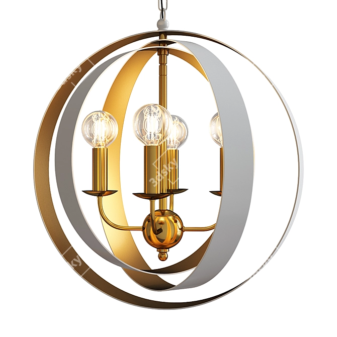 Luna Chandelier: Elegant Illumination for Every Space 3D model image 1