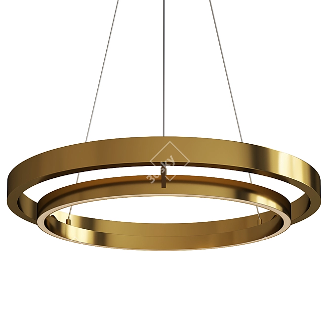 Elegant Grace Chandelier 3D model image 1