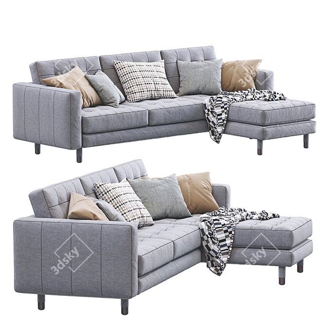 Elegant Landskrona Sofa by Ikea 3D model image 2