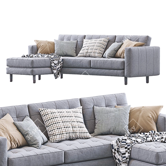 Elegant Landskrona Sofa by Ikea 3D model image 3