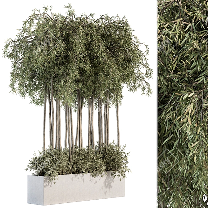 Botanical Bliss: Outdoor Plant Set 3D model image 1