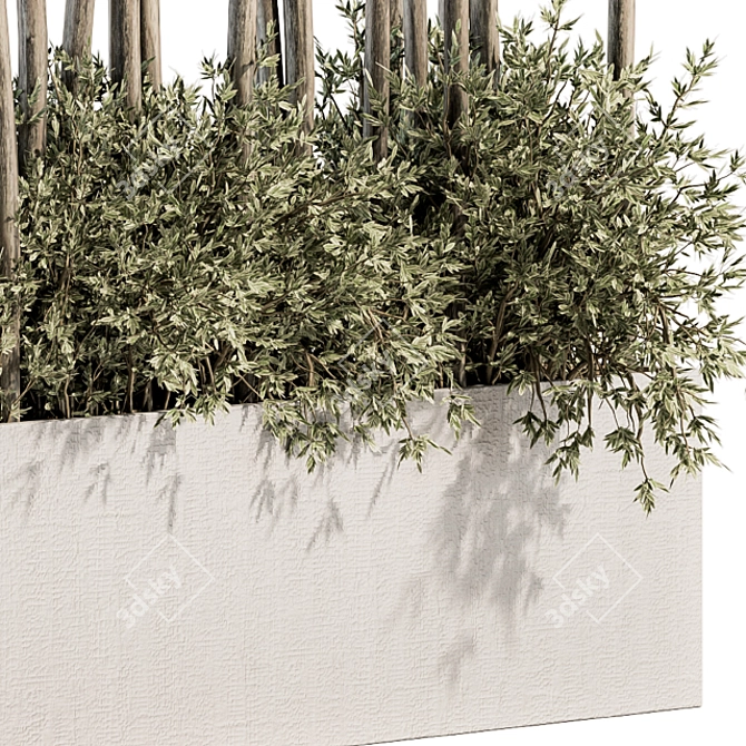 Botanical Bliss: Outdoor Plant Set 3D model image 5