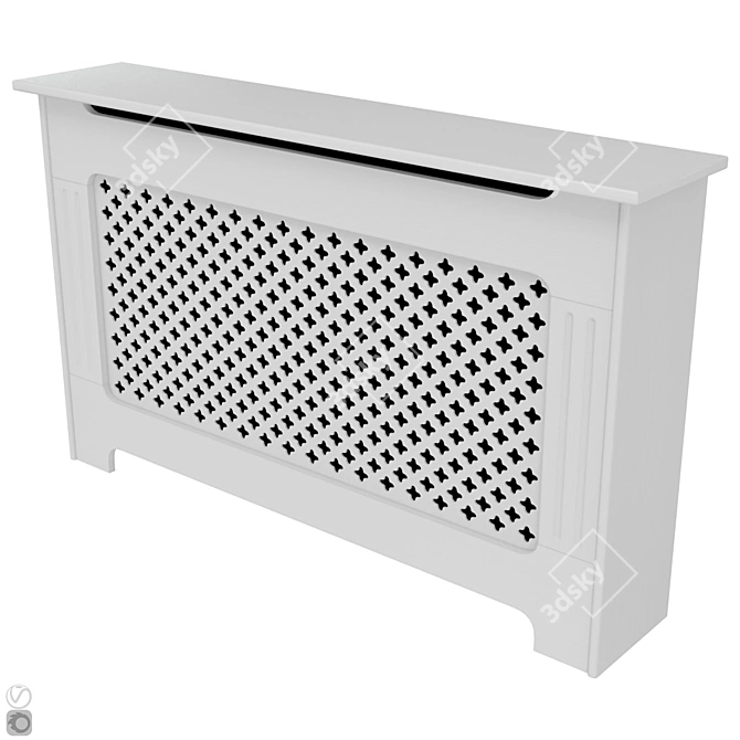 Elegant Radiator Screen Set 3D model image 3