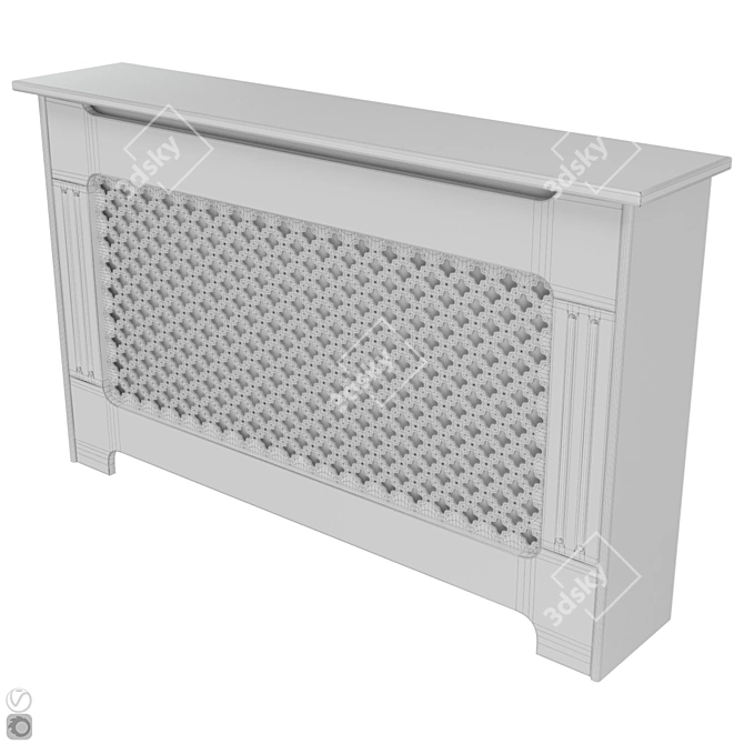 Elegant Radiator Screen Set 3D model image 1