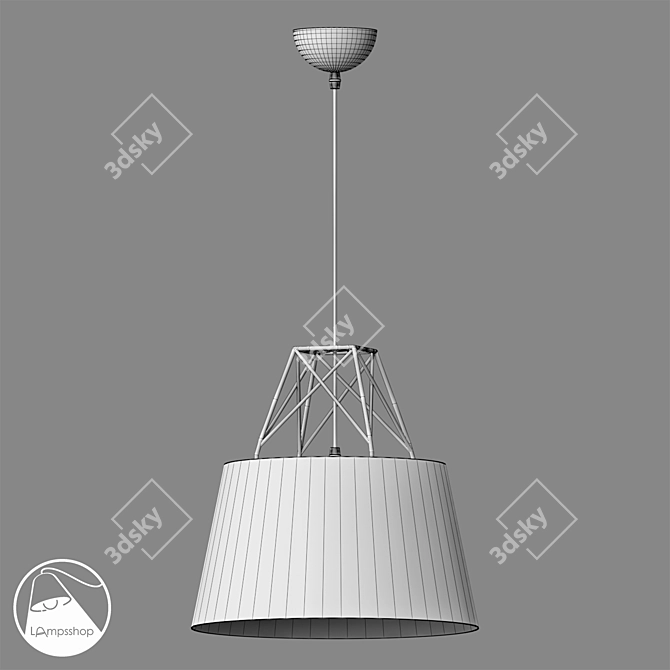 Colorful Pendant Lamp for Kids Room 3D model image 2