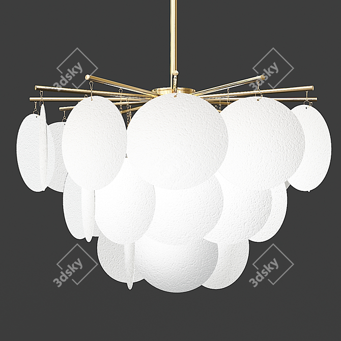 Frost Chandelier: Timeless Elegance for Your Space 3D model image 3