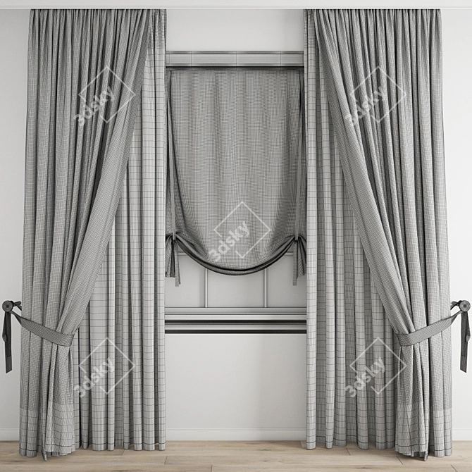 Defining Elegance: Curtain 299 3D model image 5