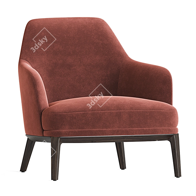 Poliform Jane Large Armchair: Stylish, Spacious, and Comfortable 3D model image 2