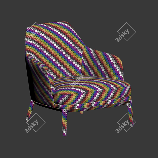 Poliform Jane Large Armchair: Stylish, Spacious, and Comfortable 3D model image 5