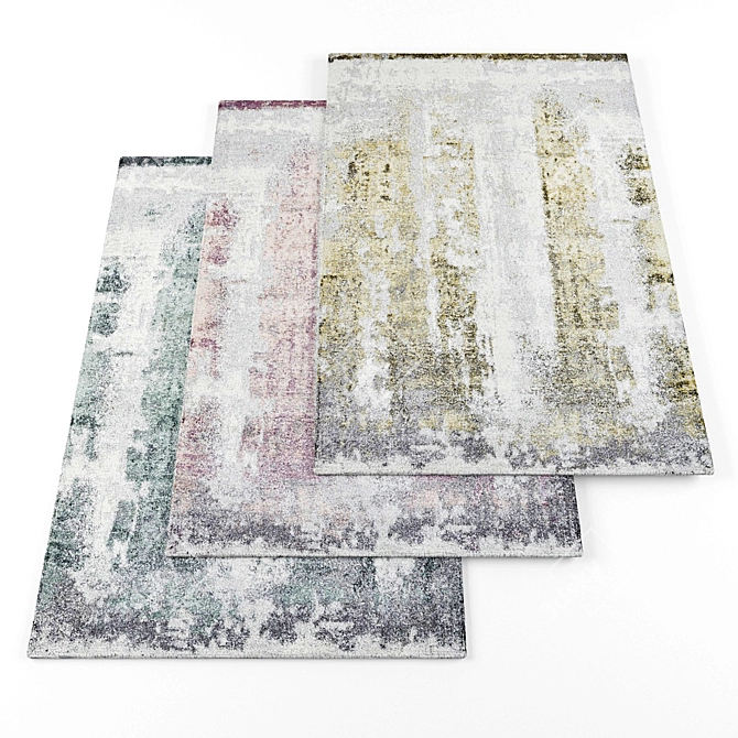 Luxury Rugs Set - 4 Unique Designs 3D model image 1