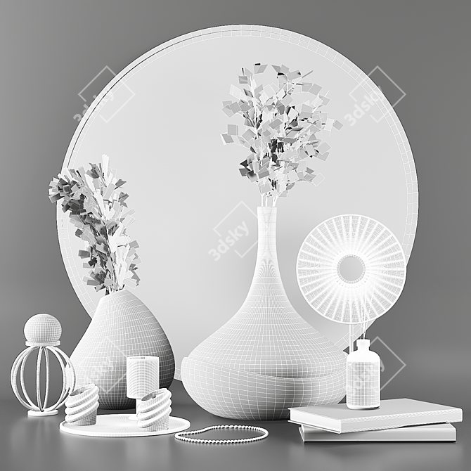 Elegant Decor Set: High-Quality & Compact 3D model image 3