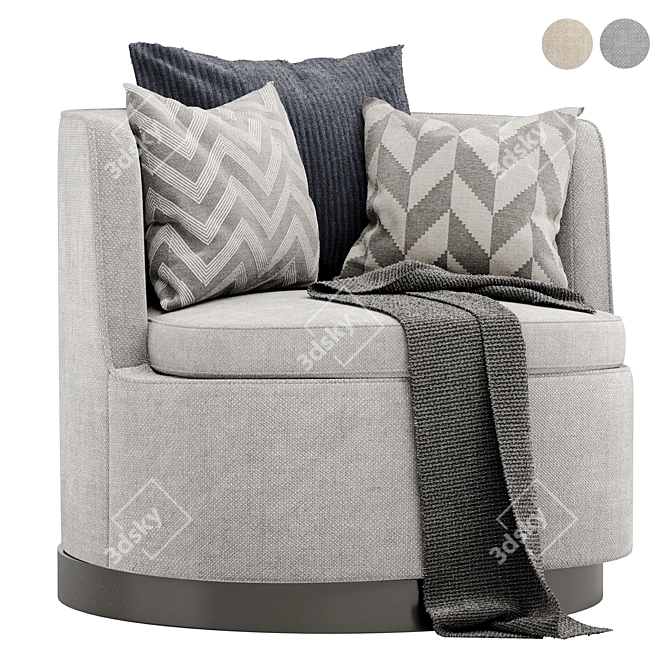 Flexform Adele Poltrona: Sleek and Stylish Seating Solution 3D model image 2