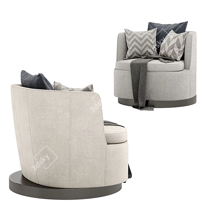 Flexform Adele Poltrona: Sleek and Stylish Seating Solution 3D model image 3