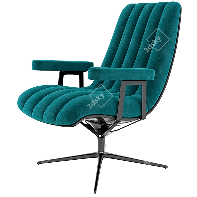 Title: Elegant Healey Lounge Armchair 3D model image 2