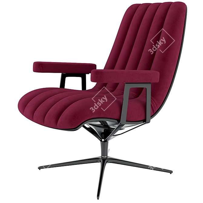 Title: Elegant Healey Lounge Armchair 3D model image 3