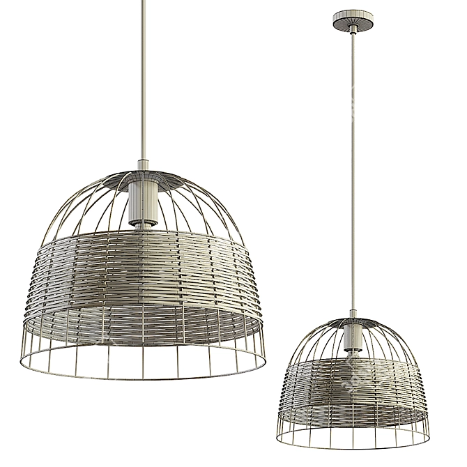 Eglo ANWICK 43311 Pendant: Stylish and Modern 3D model image 2