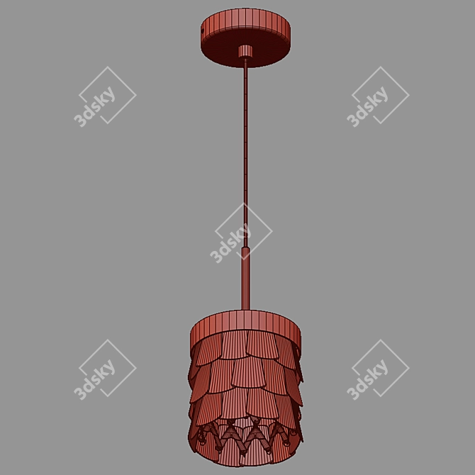 Modern Corazza Pendant Lamp by Bogate's 3D model image 2