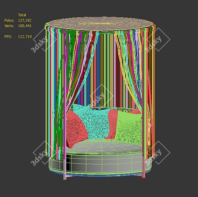 Modern Outdoor Sofa 3D model image 4