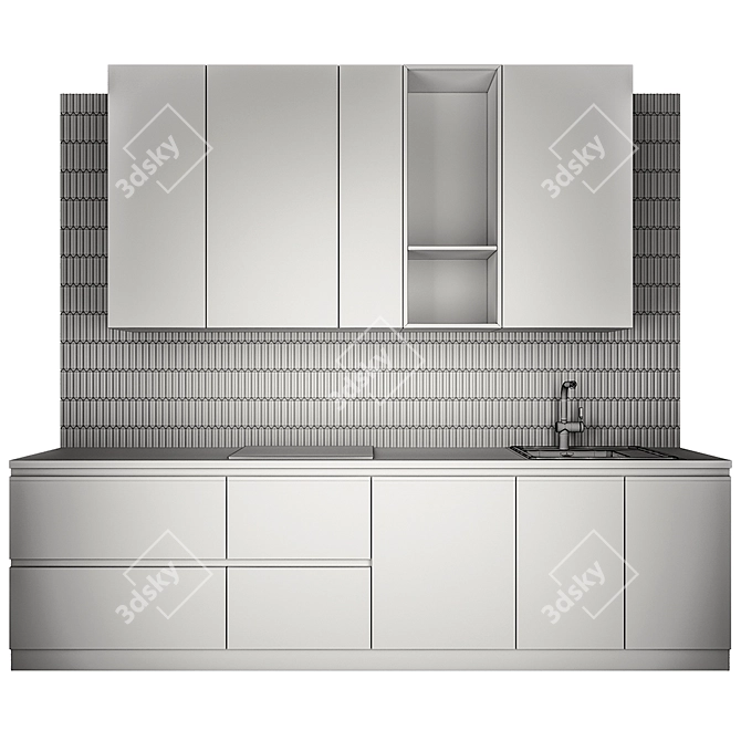 Elegant Tate Collection Kitchen 3D model image 3