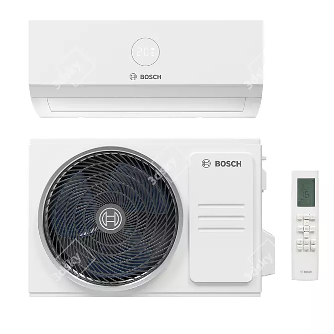 Bosch CL3000i: Smart Inverter Air Conditioner 3D model image 1