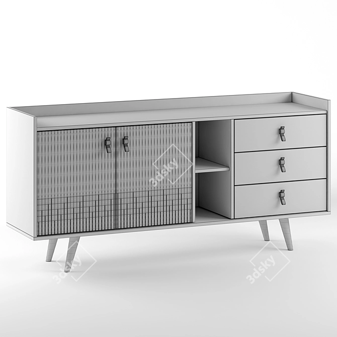 Zana Console: Modern Style Furniture 3D model image 4