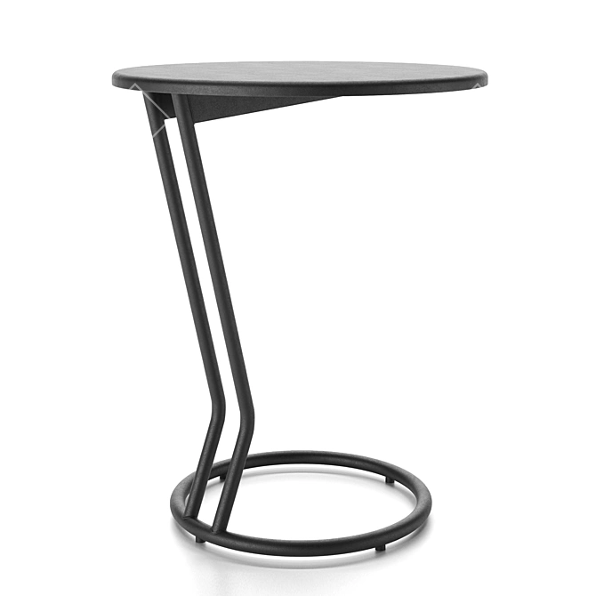 Modern Metal Side Table 3D model image 1