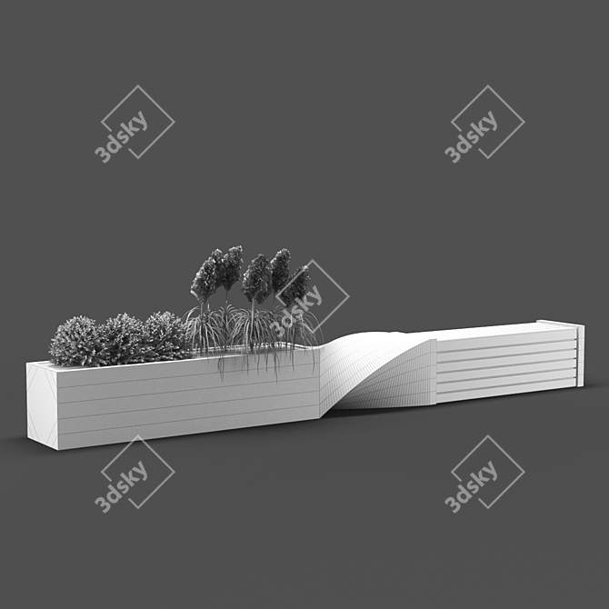 PolyLux Bench: 206k Poly Count 3D model image 3