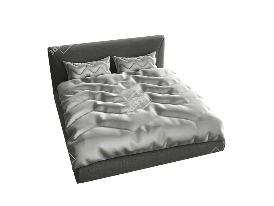 Modern Style Bed 3D model image 1