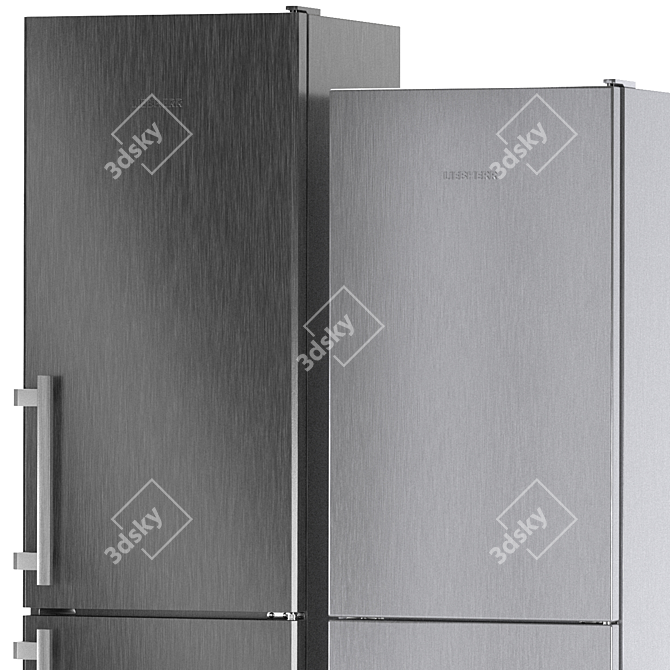 Liebherr Refrigerator Set 4: SBSbs 7263-20, CNbs 4015, CNel 4313 3D model image 5