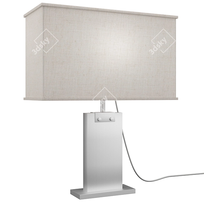 Rectangular Crystal Accent Lamp 3D model image 9