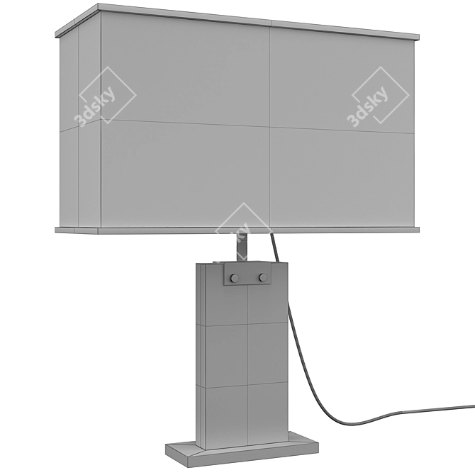 Rectangular Crystal Accent Lamp 3D model image 10