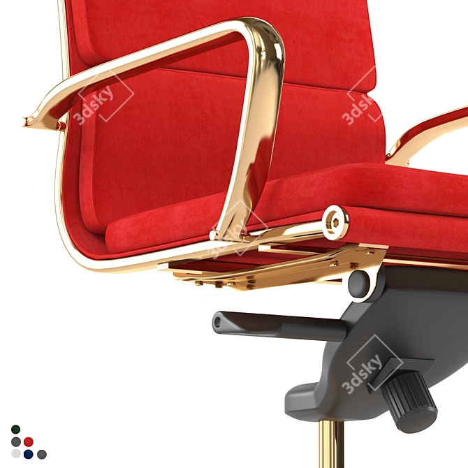 Luxurious Vitra Soft Pad Chair 3D model image 6