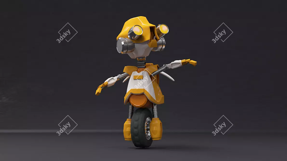 Adaptable  Robot Companion 3D model image 2