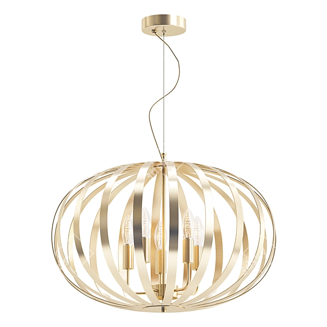 Lussole Loft Pendant Light 3D model image 1