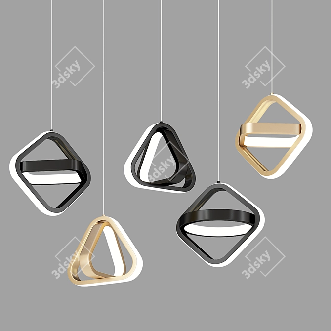 Creative LED Pendant Light - Modern Minimalist Luminaire 3D model image 1