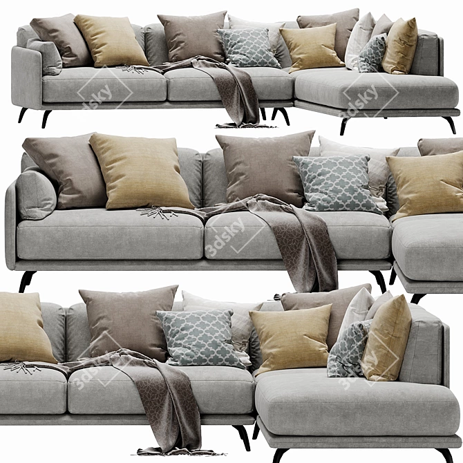 Elegant Ditre Italia Krisby Sectional 3D model image 2