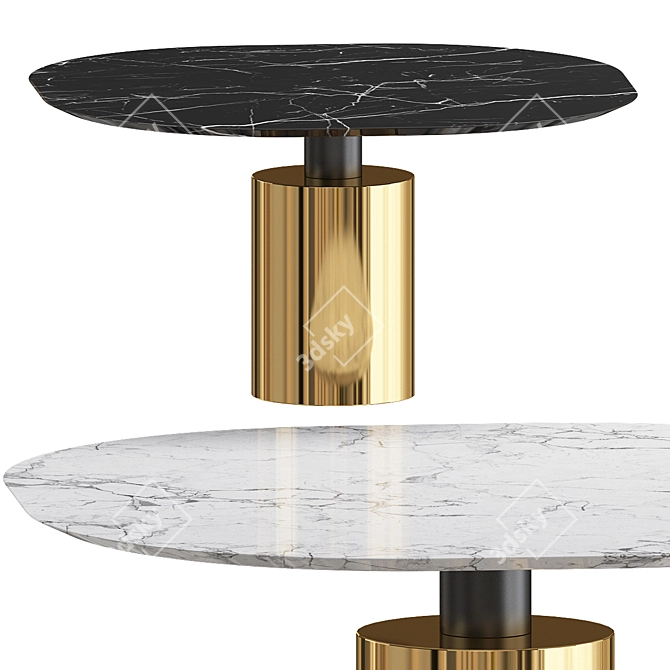 Elegant Marble Table: ACERBIS CRESO 3D model image 1