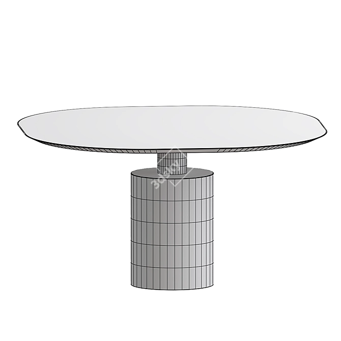 Elegant Marble Table: ACERBIS CRESO 3D model image 2