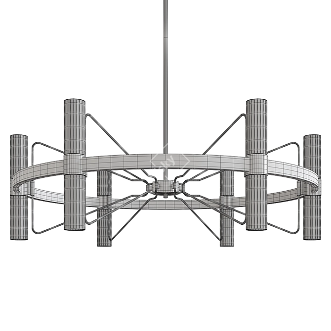 Transit Elegance Chandelier 3D model image 2